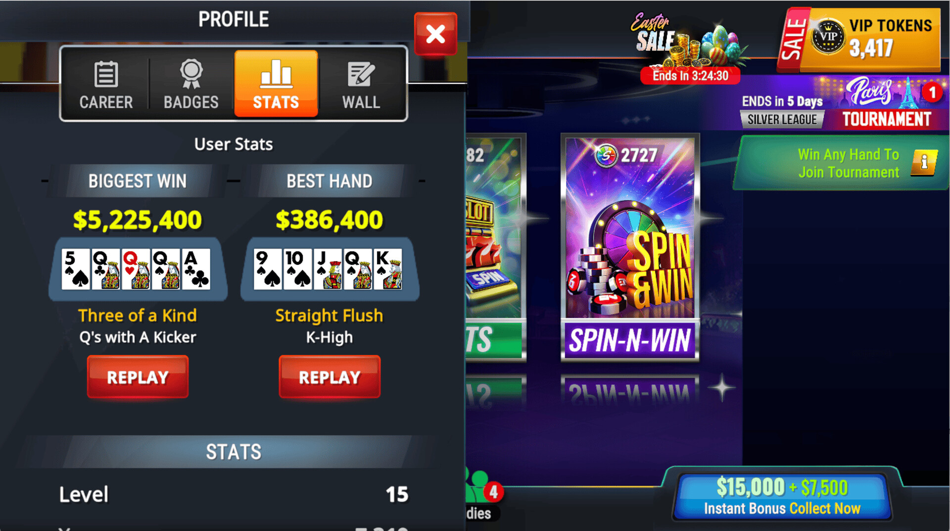 Poker Legends: Texas Hold'em Poker Tournaments screenshot