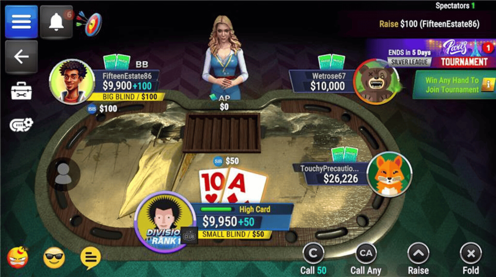 Poker Legends: Texas Hold'em Poker Tournaments screenshot