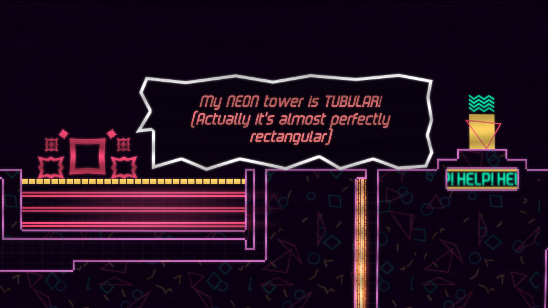 Big NEON Tower VS Tiny Square screenshot