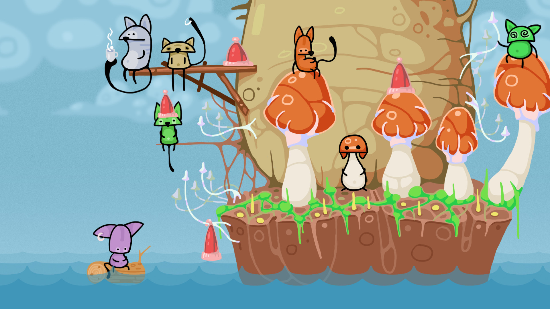 Mushroom Cats screenshot