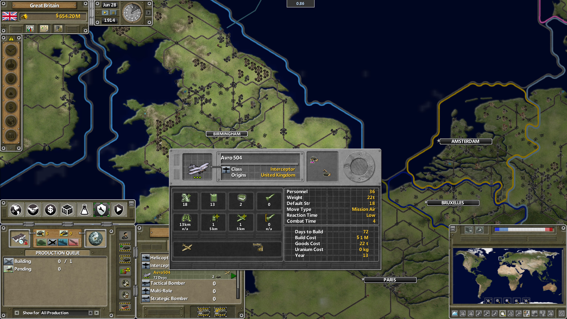 Supreme Ruler The Great War screenshot