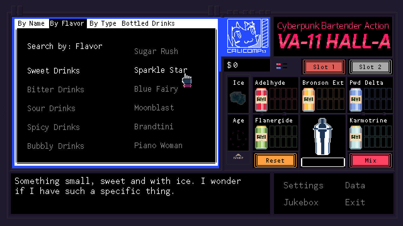 VA-11 Hall-A: Cyberpunk Bartender Action screenshot