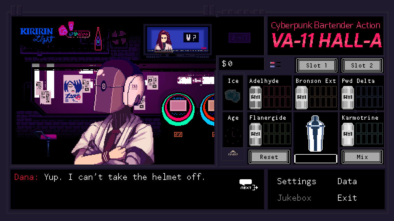 VA-11 Hall-A: Cyberpunk Bartender Action screenshot
