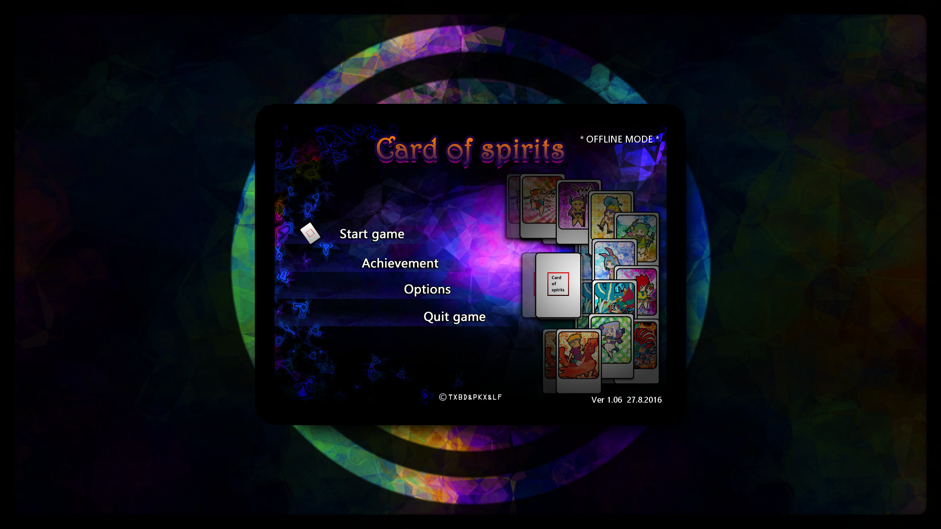 Card of spirits screenshot