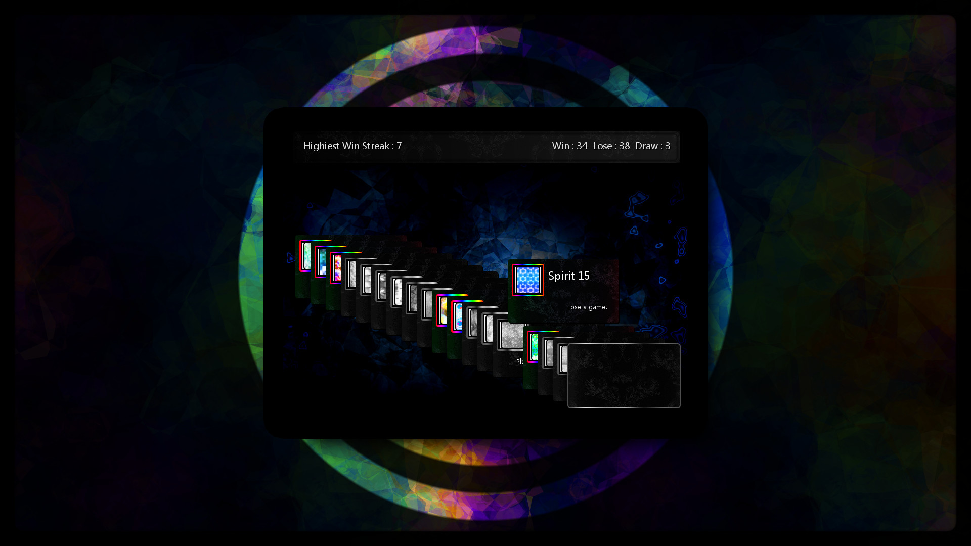 Card of spirits screenshot