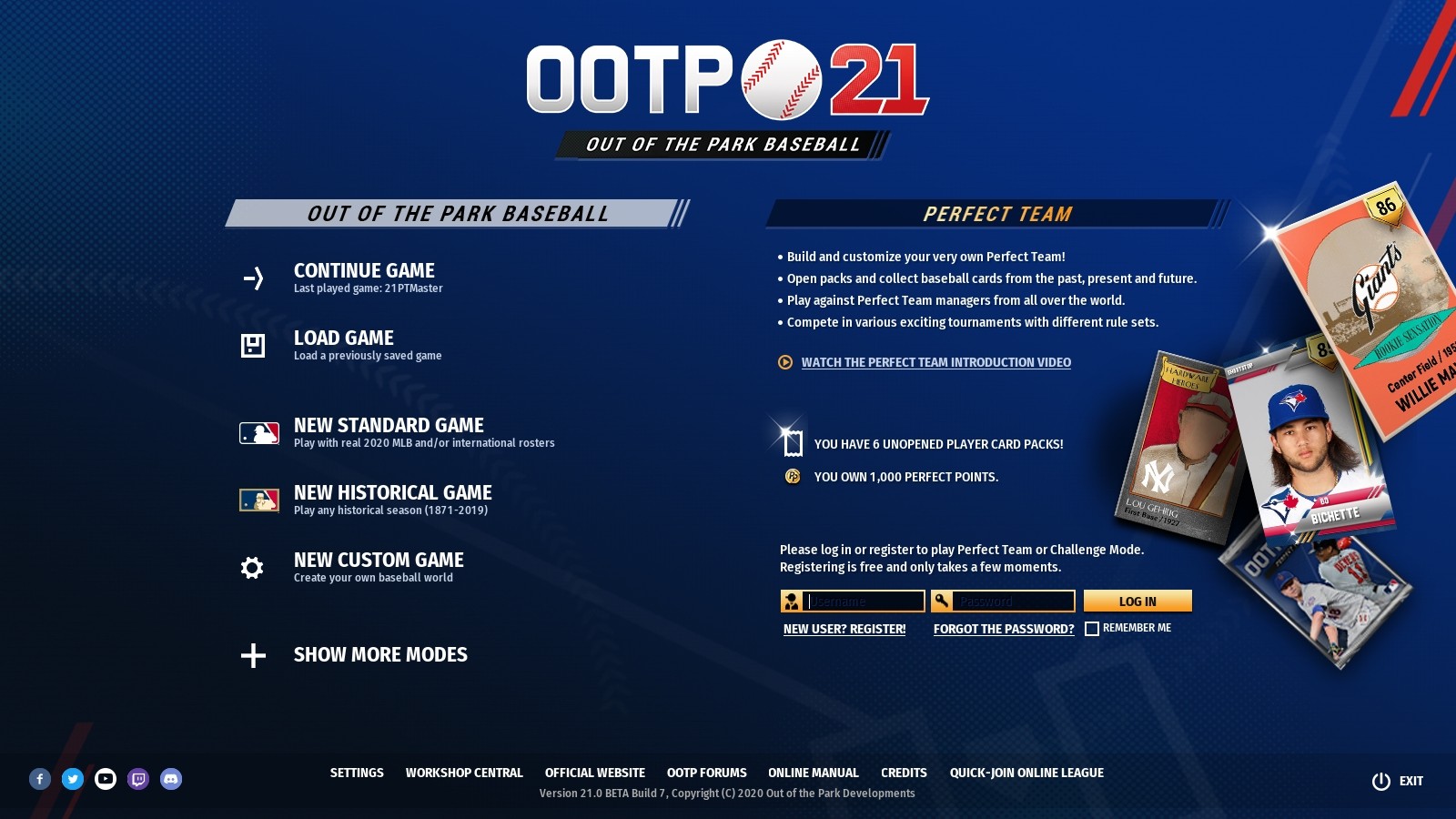 Out of the Park Baseball 21 screenshot