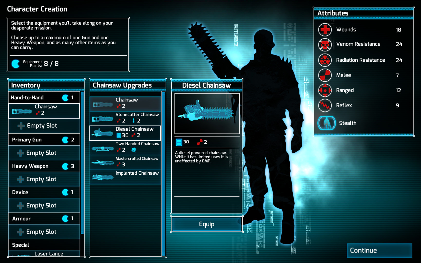 Chainsaw Warrior: Lords of the Night (Classic) screenshot