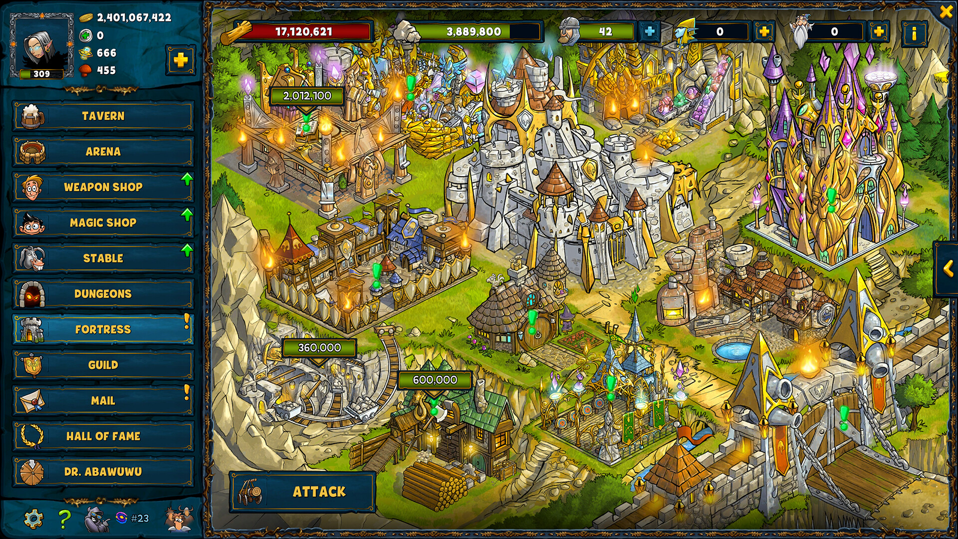 Shakes and Fidget screenshot