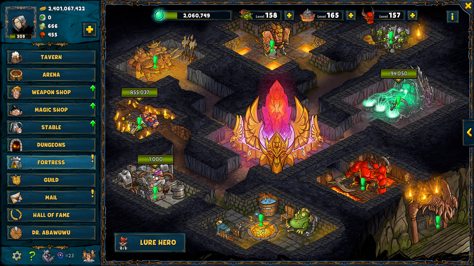Shakes and Fidget screenshot