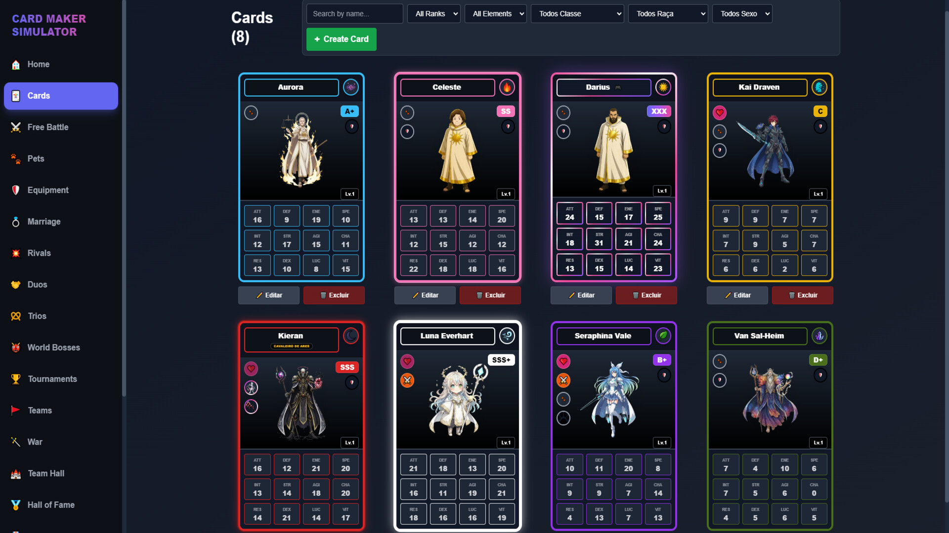 Card Maker Simulator screenshot