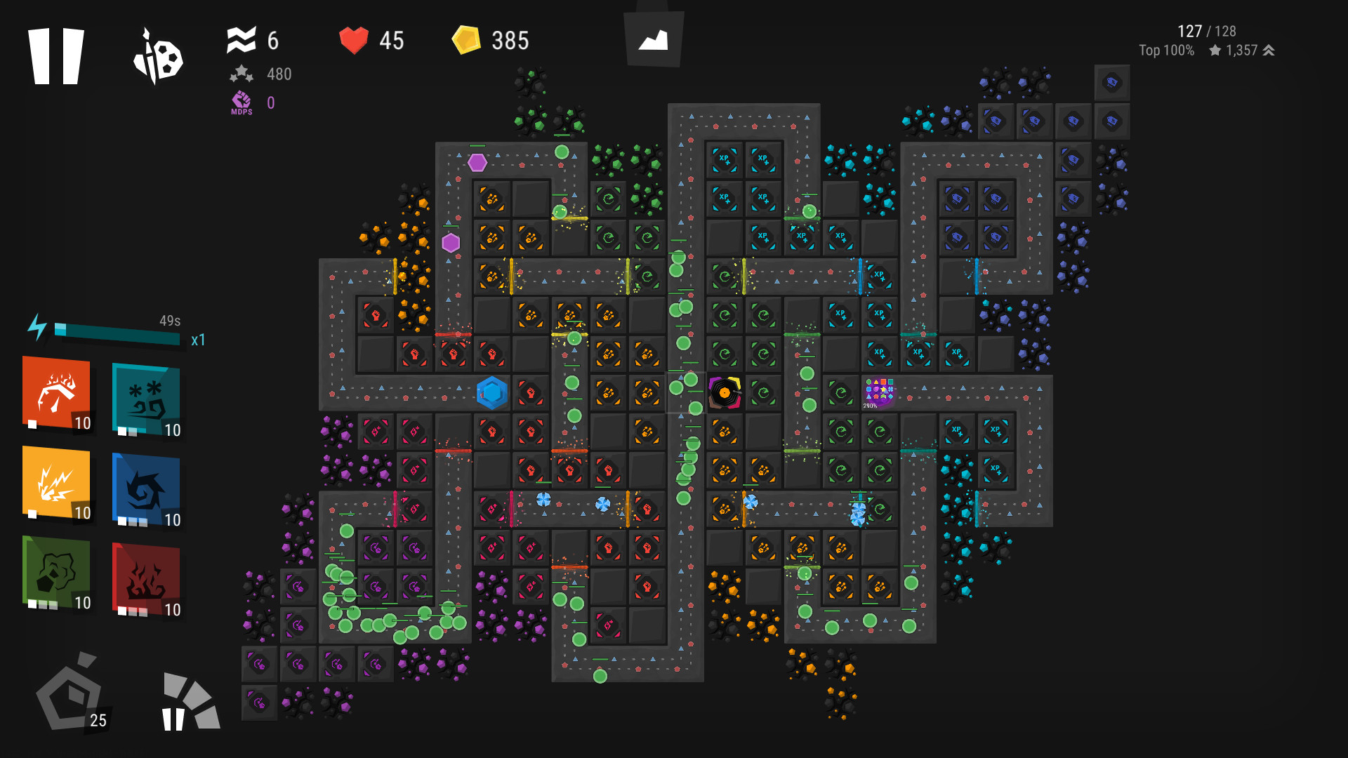 Infinitode 2 - Infinite Tower Defense screenshot