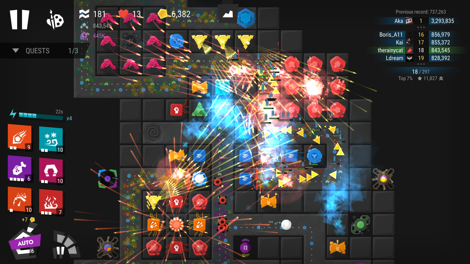 Infinitode 2 - Infinite Tower Defense screenshot