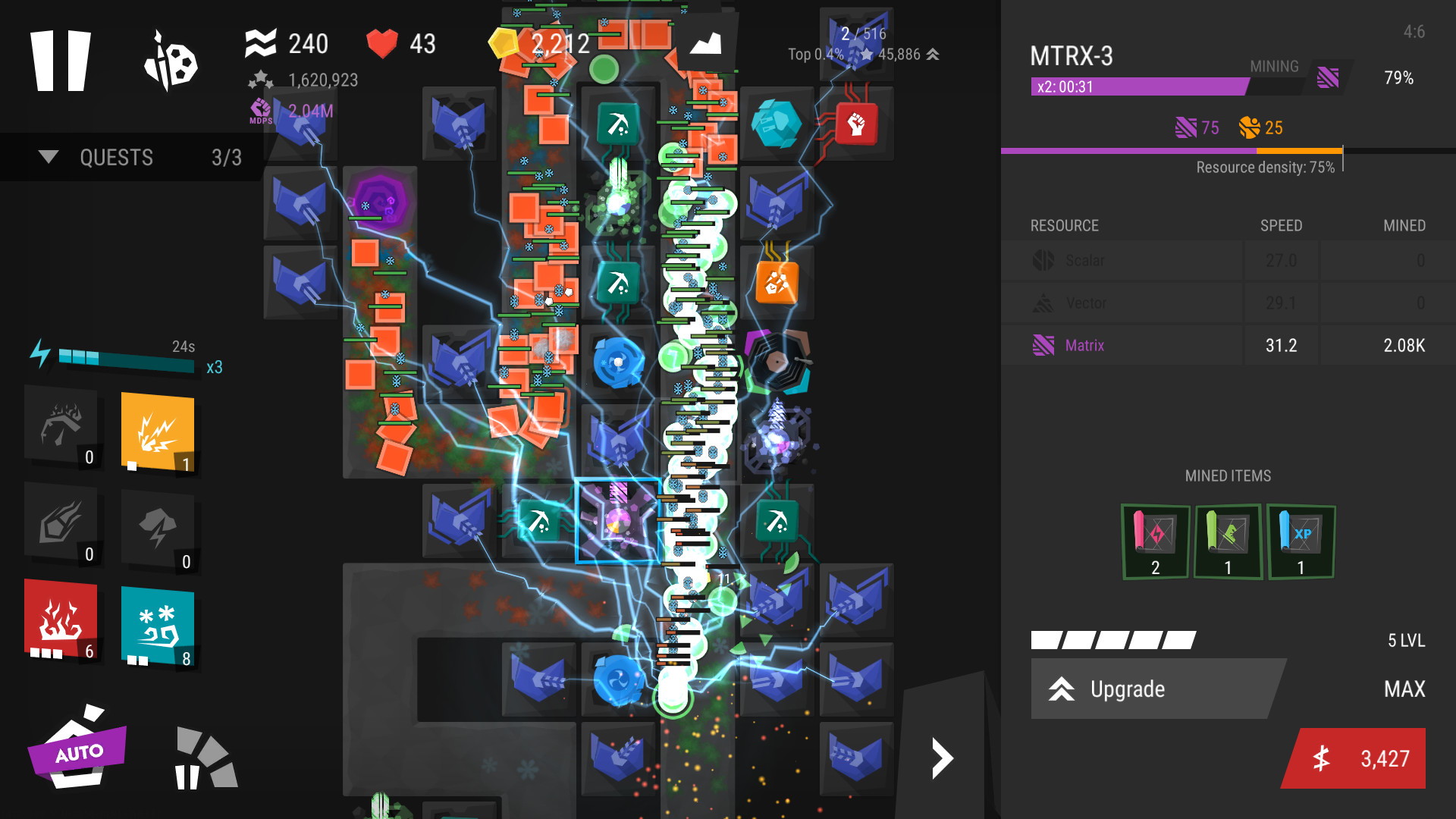 Infinitode 2 - Infinite Tower Defense screenshot