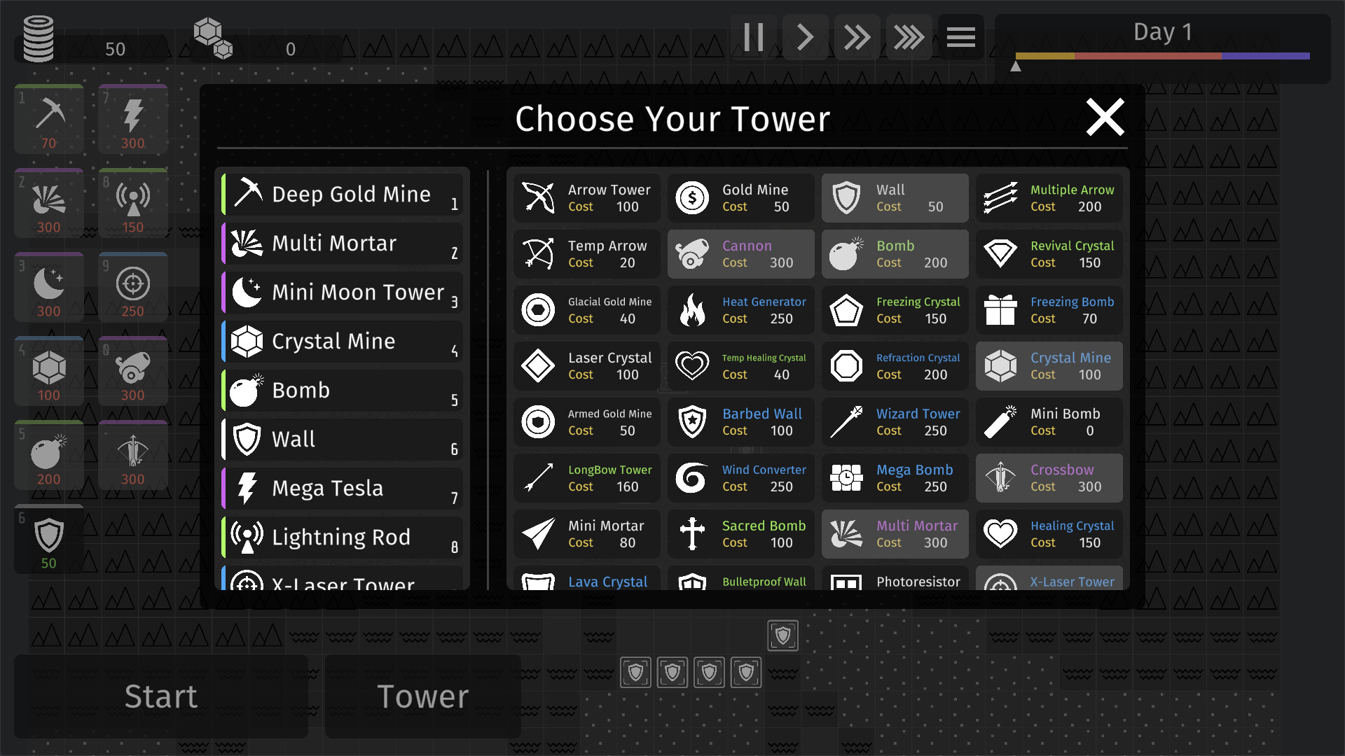 Minimalist Tower Defense screenshot