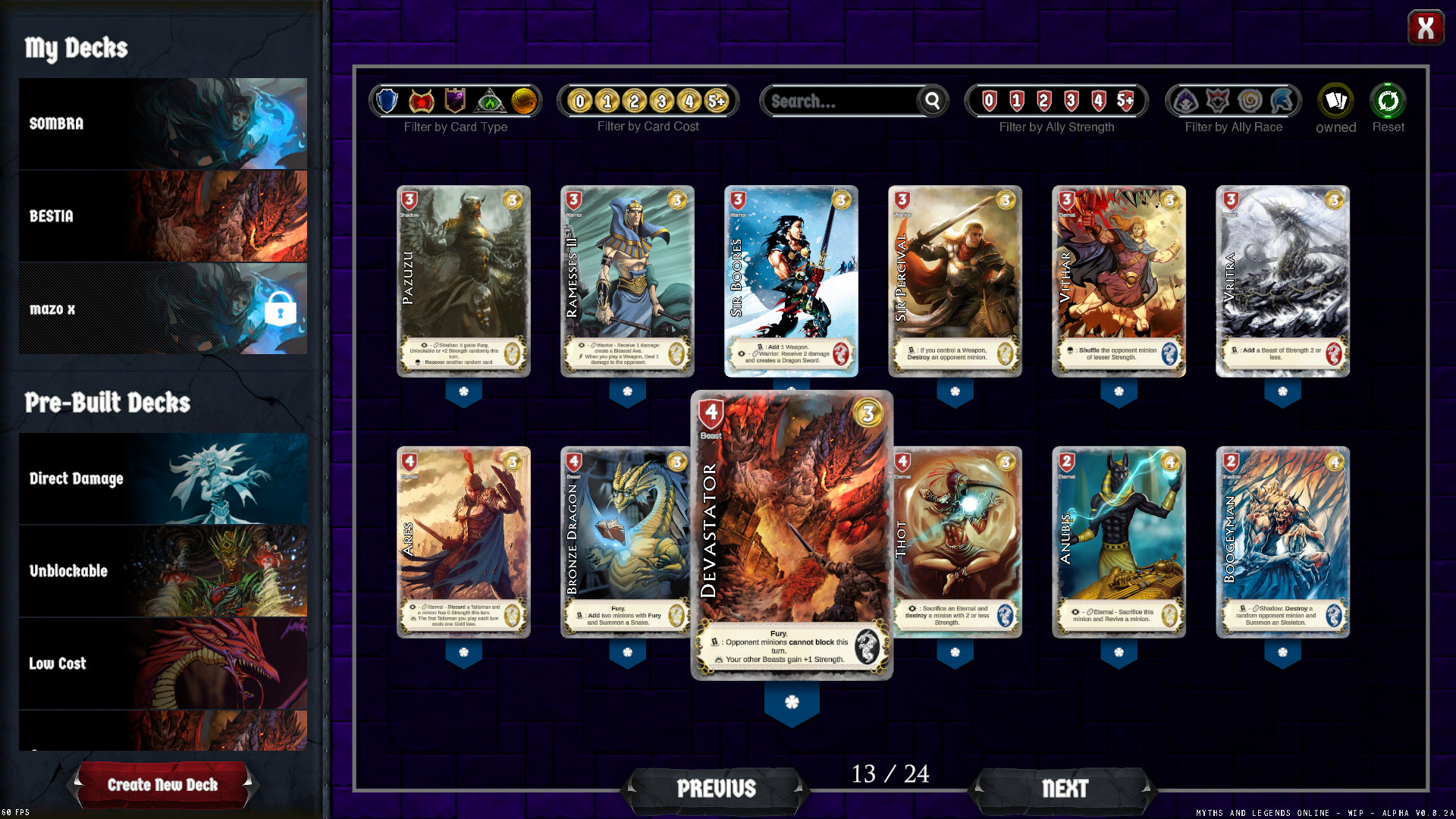 Myths and Legends - Card Game screenshot