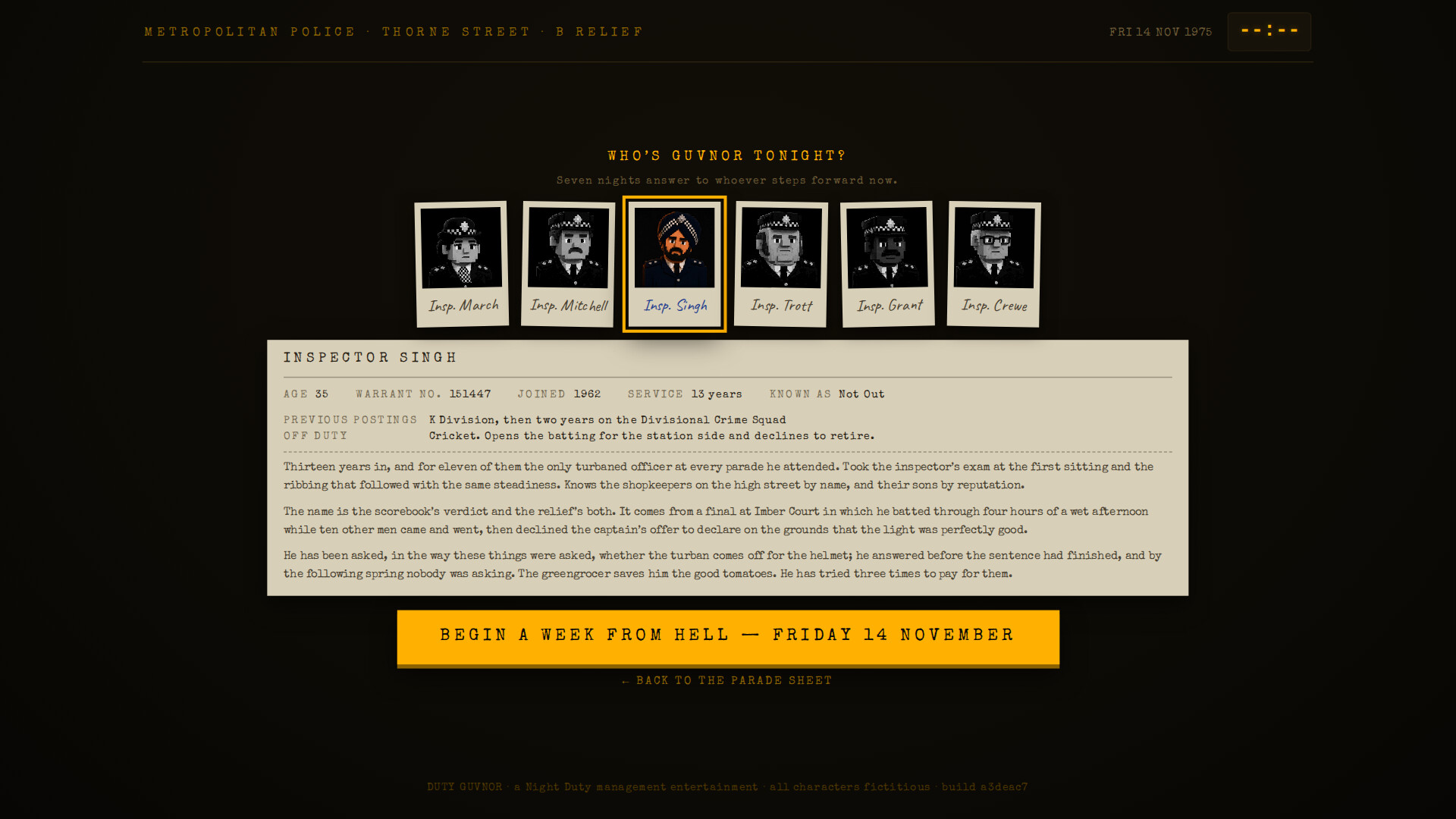 Duty Guvnor screenshot
