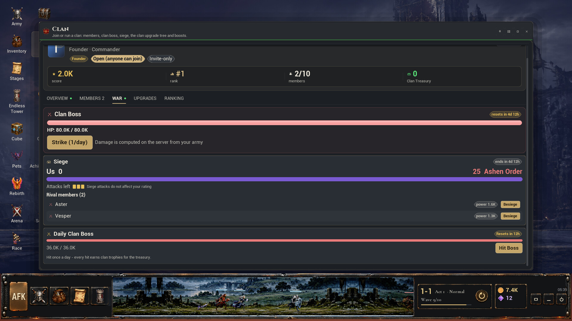 AFK - Army For Keyboard screenshot