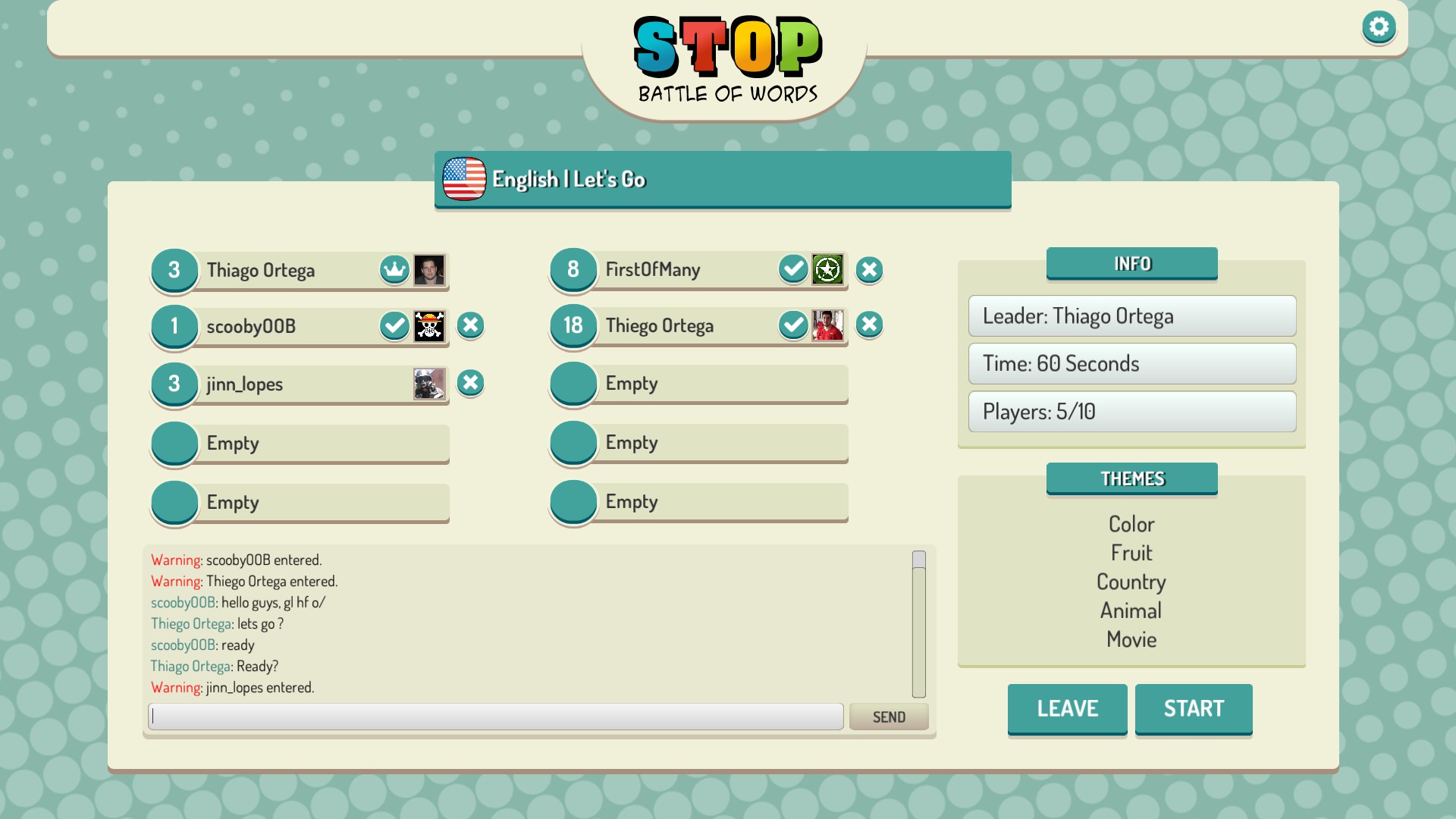 Stop Online - Battle of Words screenshot
