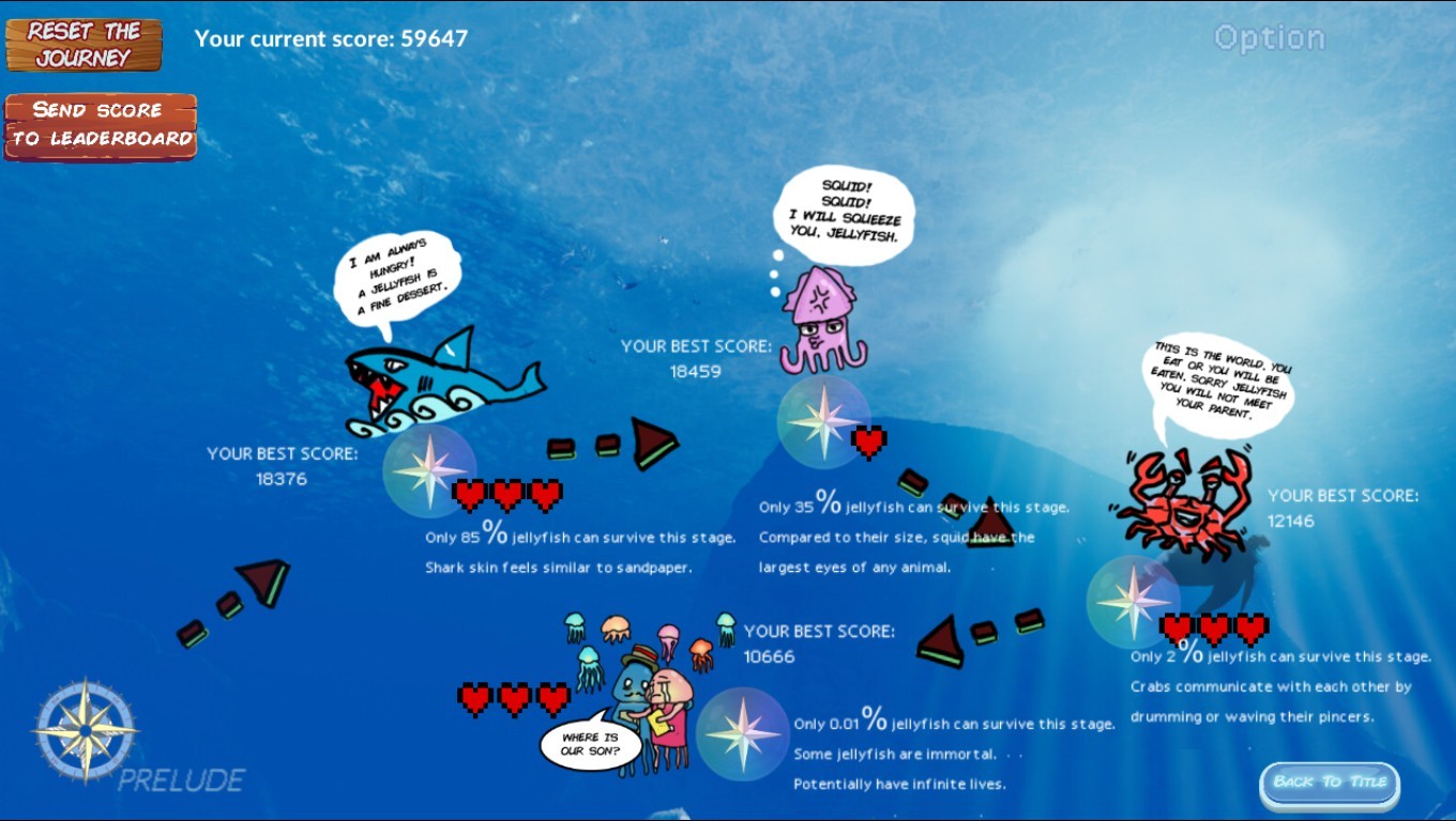 A lost jellyfish: Return to its parents screenshot