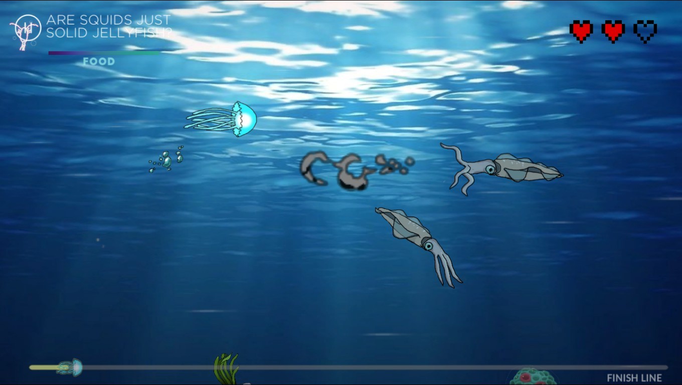 A lost jellyfish: Return to its parents screenshot