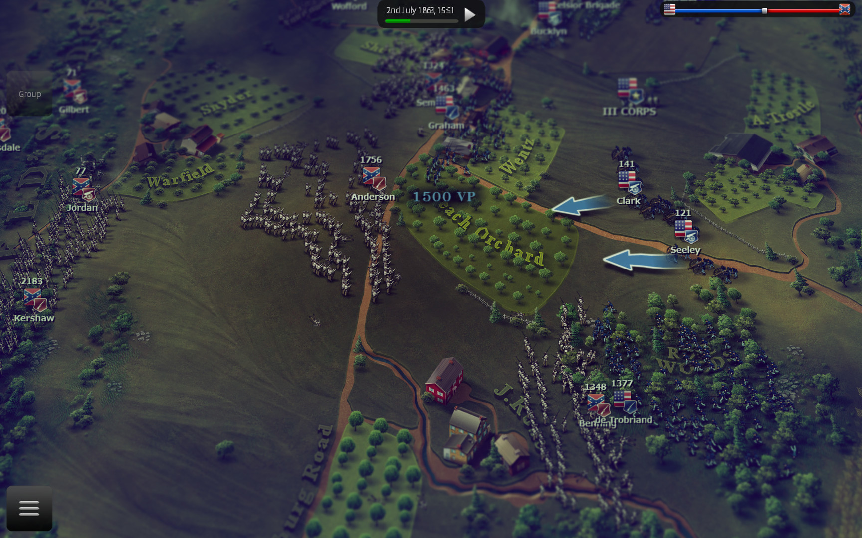 Ultimate General: Gettysburg screenshot