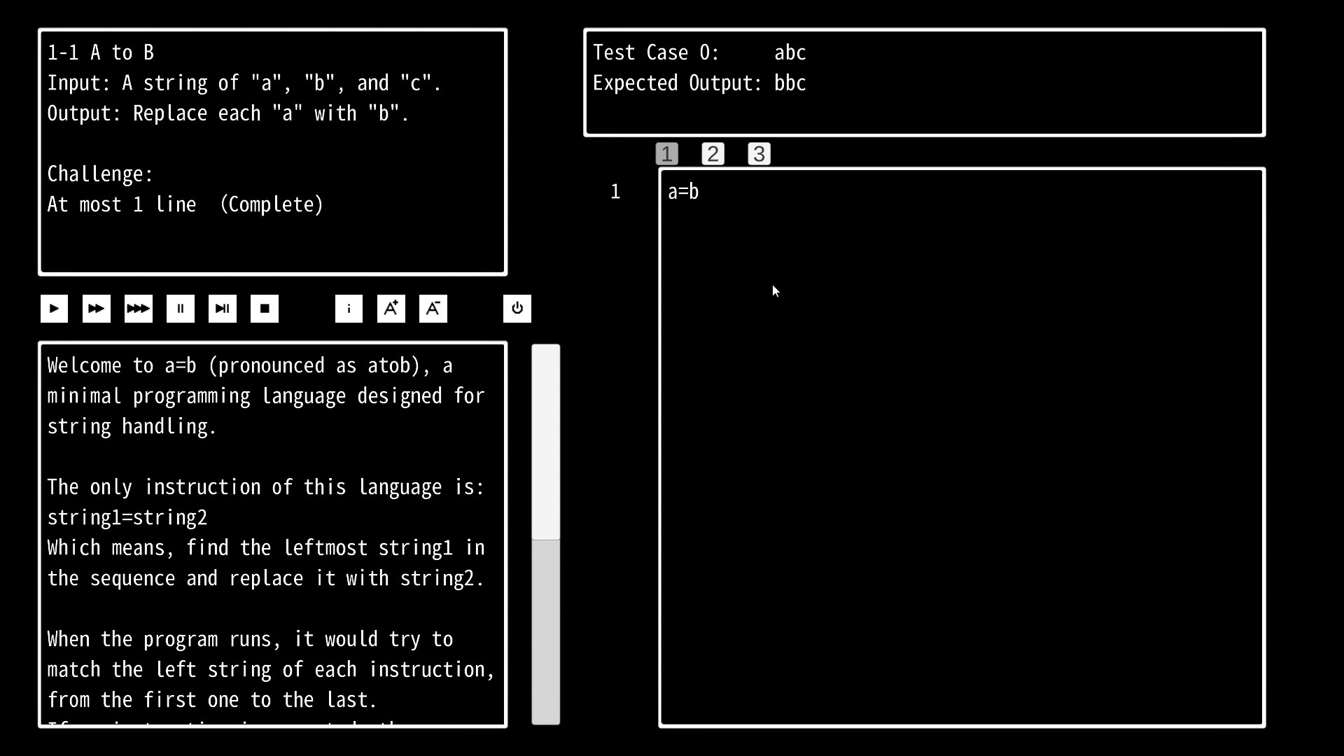 A=B screenshot
