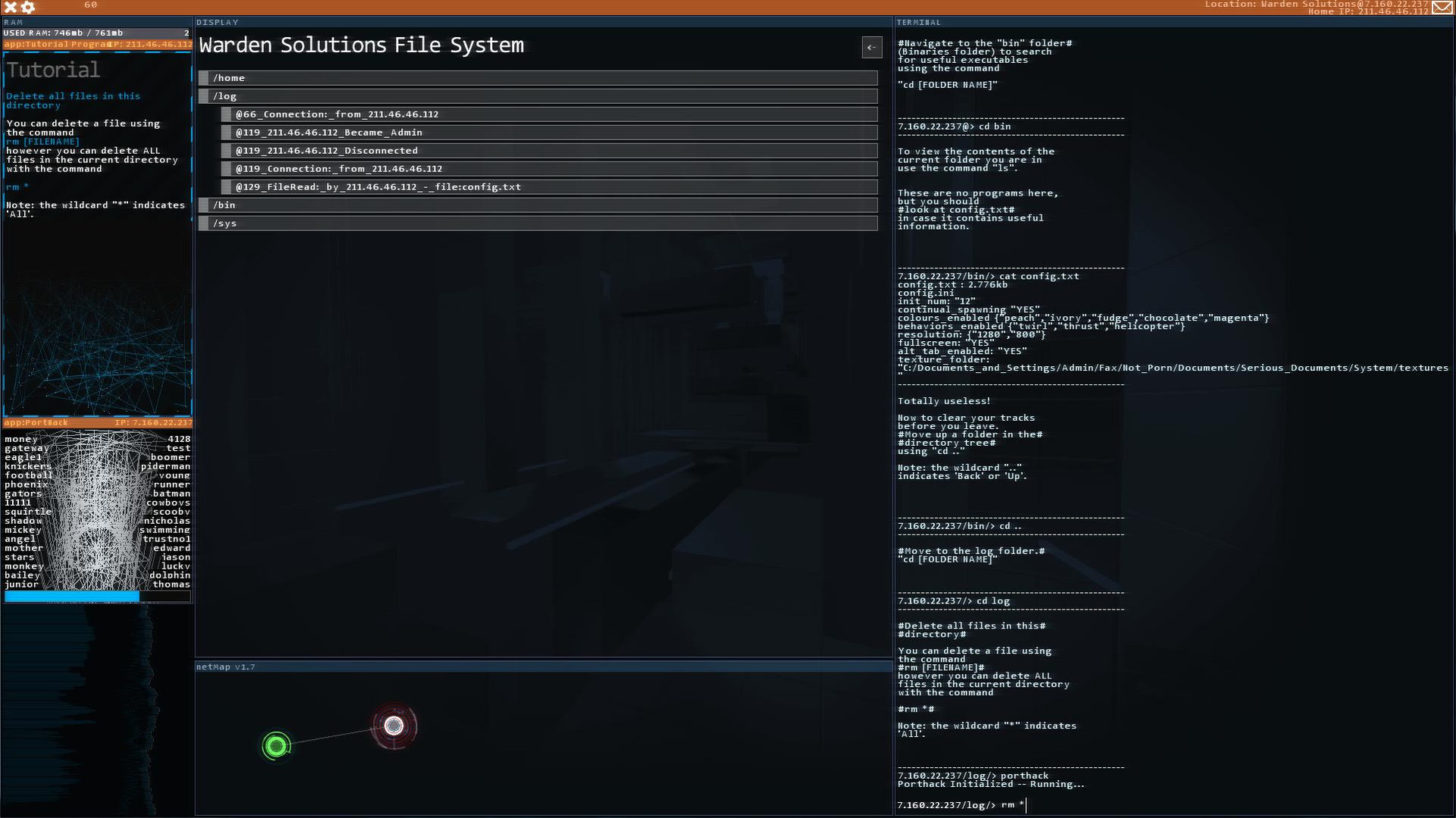 Hacknet screenshot