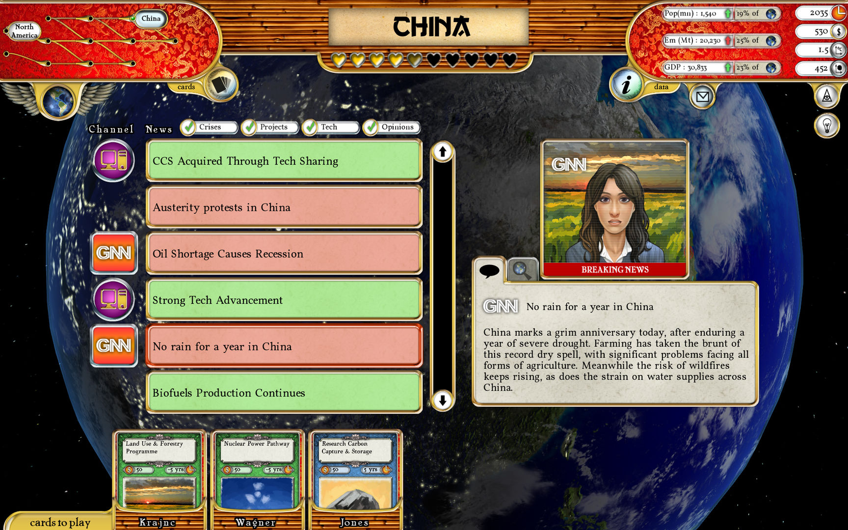 Fate of the World screenshot