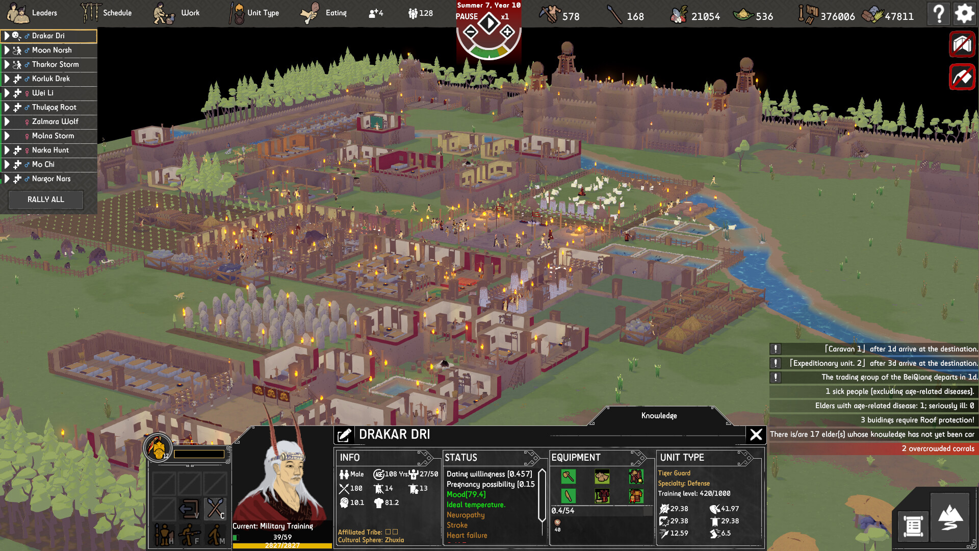 Primitive Society Simulator screenshot