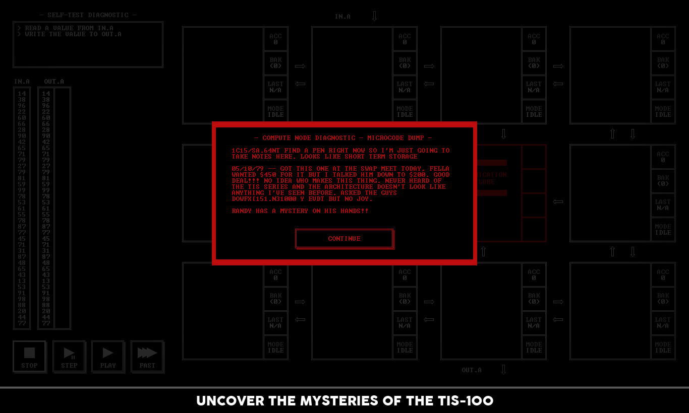 TIS-100 screenshot