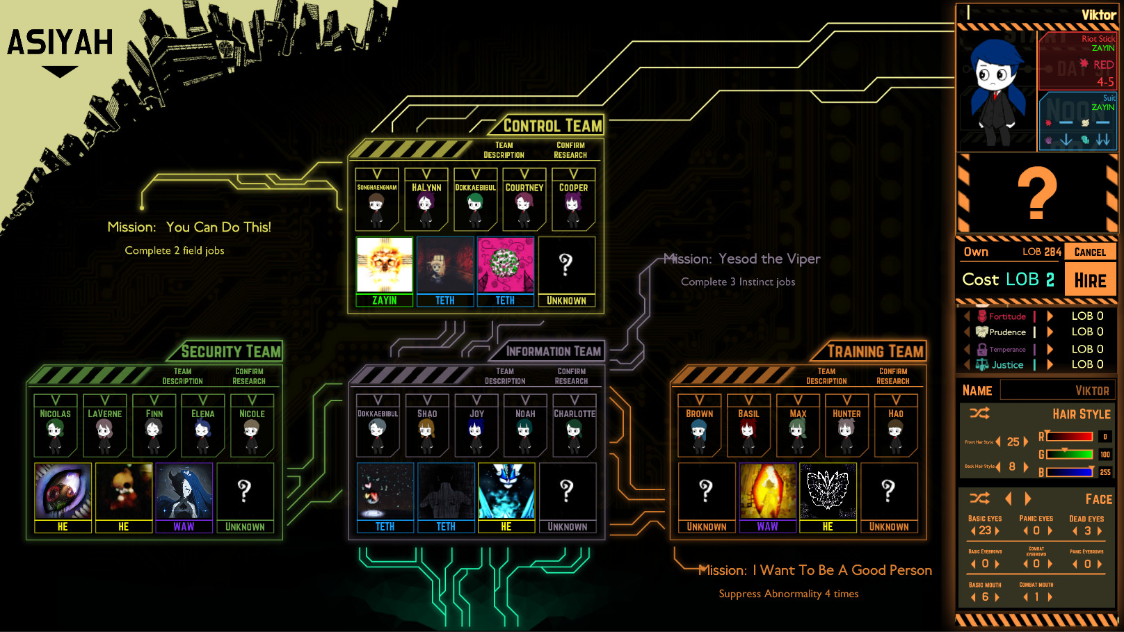 Lobotomy Corporation | Monster Management Simulation screenshot