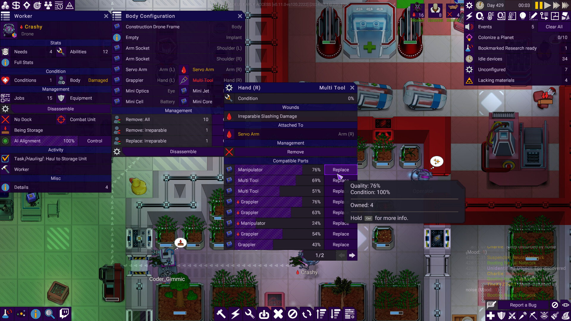 Stardeus screenshot