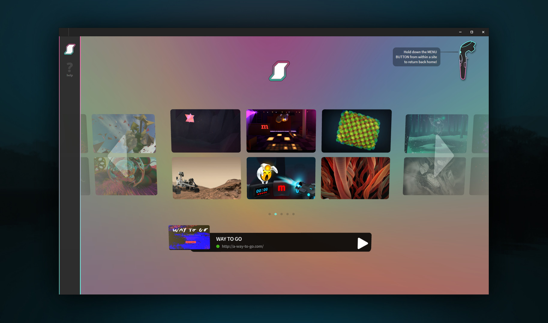 Supermedium - Virtual Reality Browser screenshot