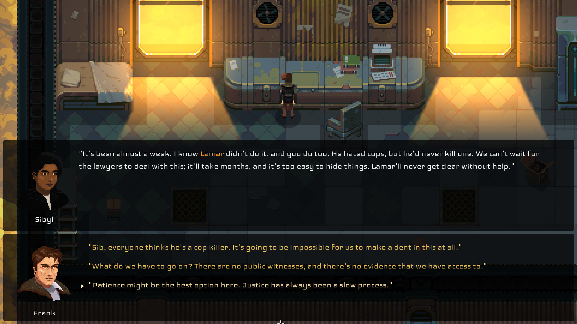 Disjunction screenshot