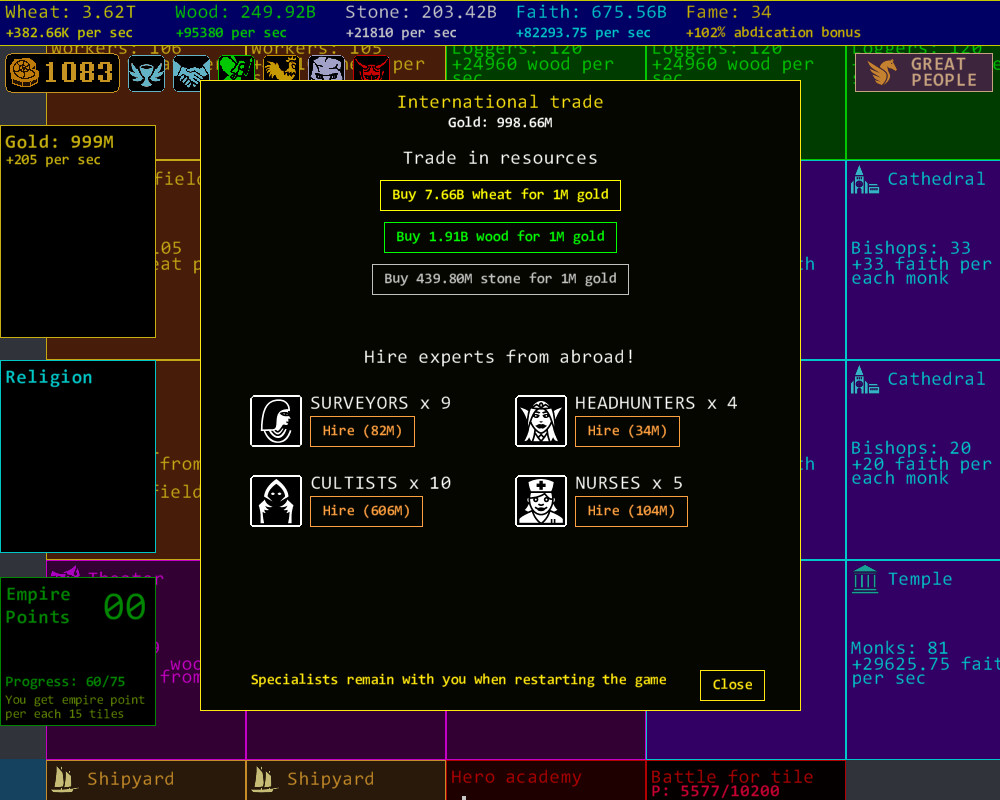 Territory Idle screenshot