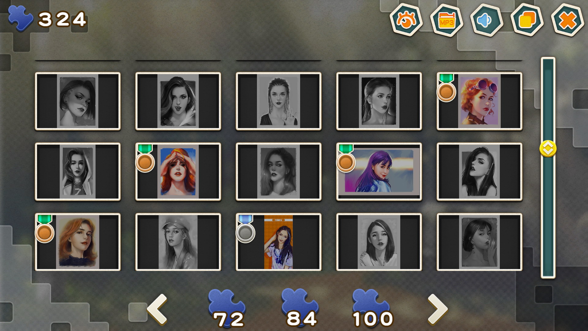 Pleasure Puzzle:Portrait 趣拼拼:肖像画 screenshot