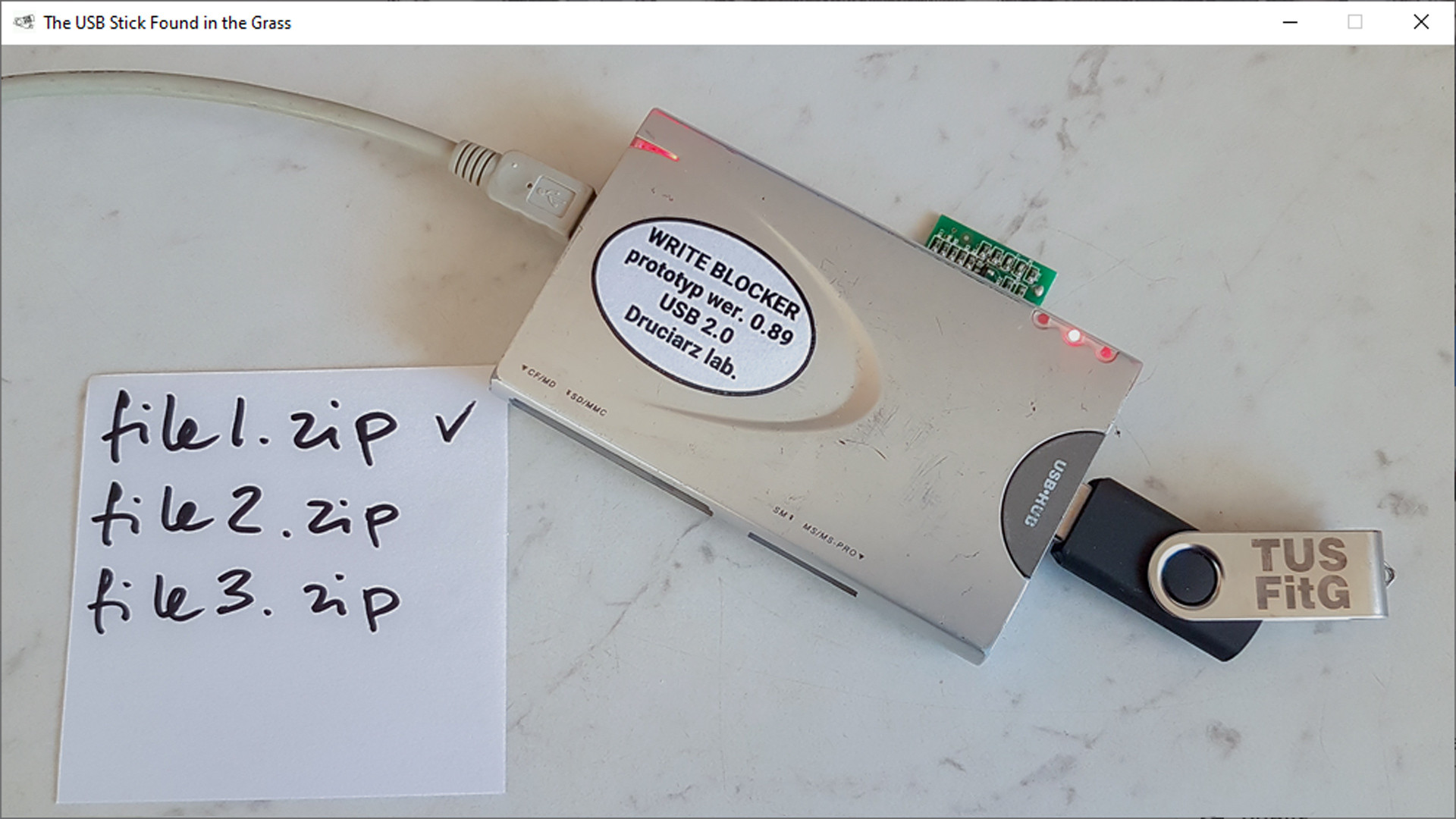 The USB Stick Found in the Grass screenshot