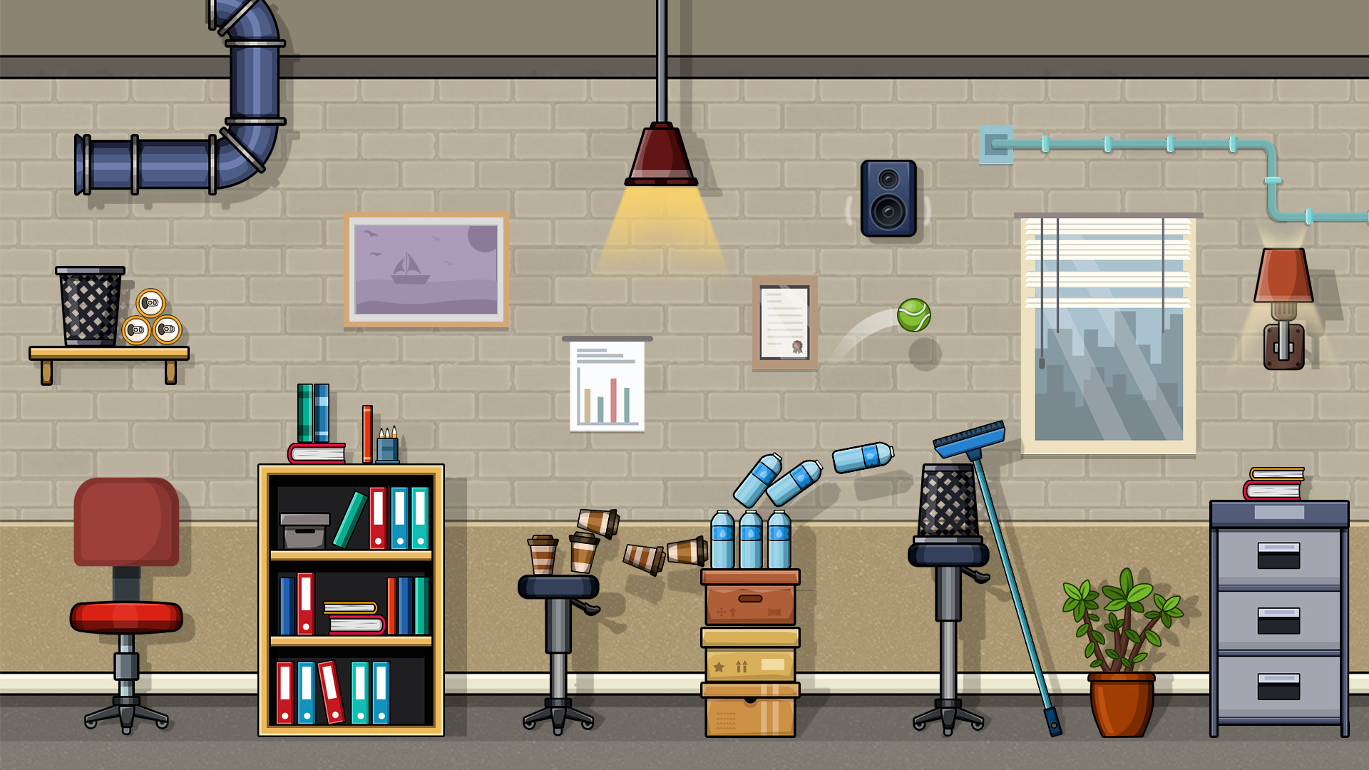 Ball at Work: The Ultimate Speedrun Platformer! screenshot