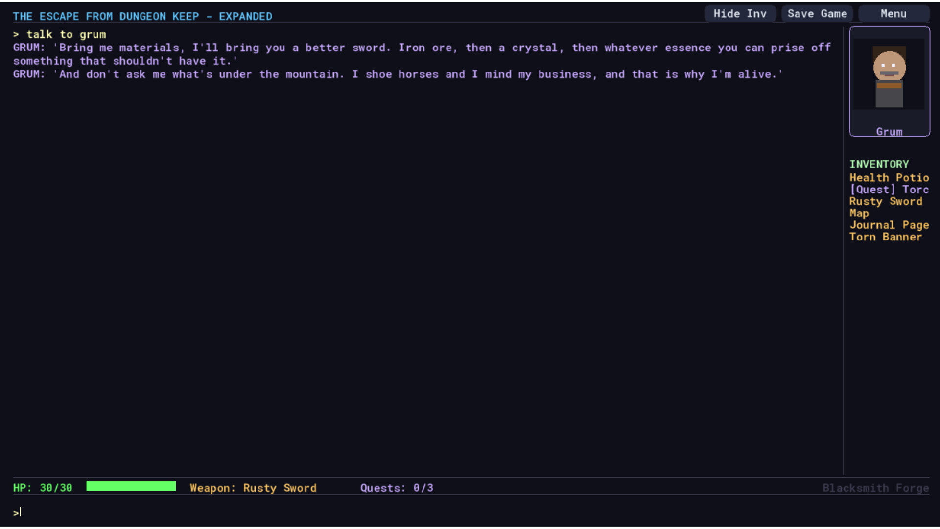 The Escape From Dungeon Keep screenshot