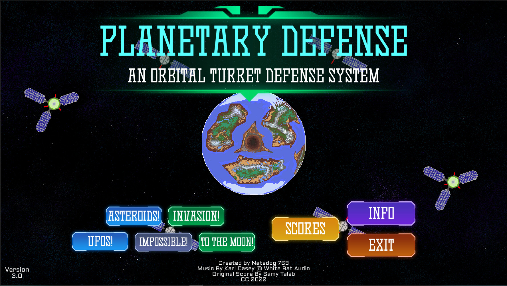 Planetary Defense: An Orbital Turret Defense System screenshot