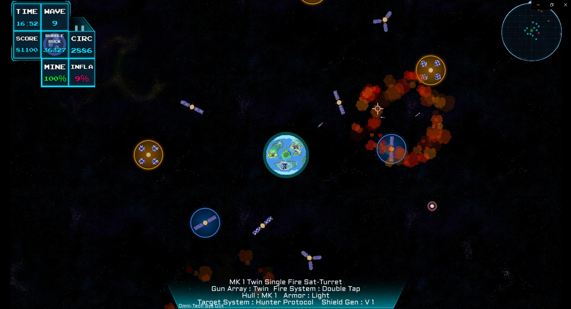 Planetary Defense: An Orbital Turret Defense System screenshot