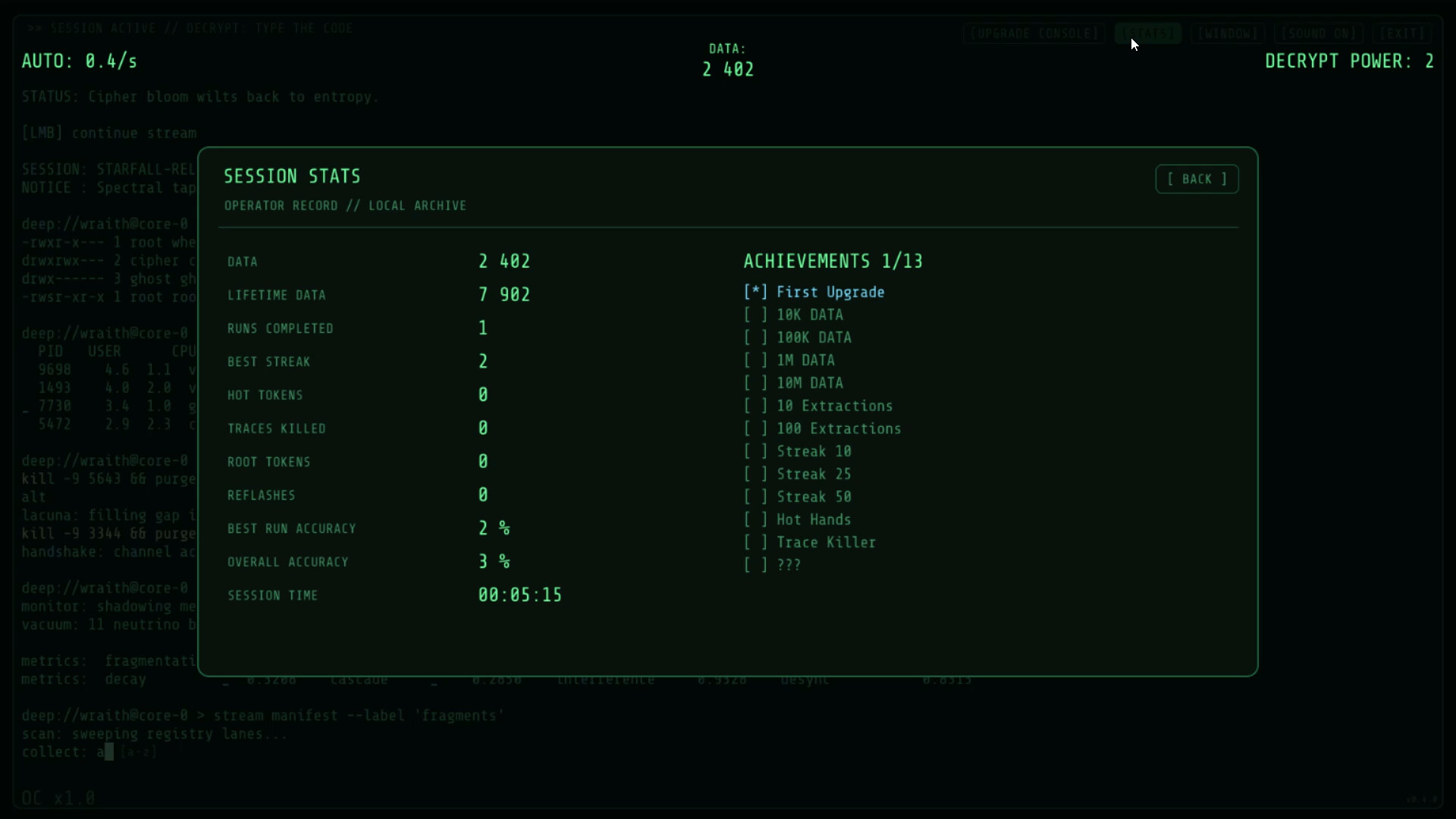 Hacker CLIcker screenshot