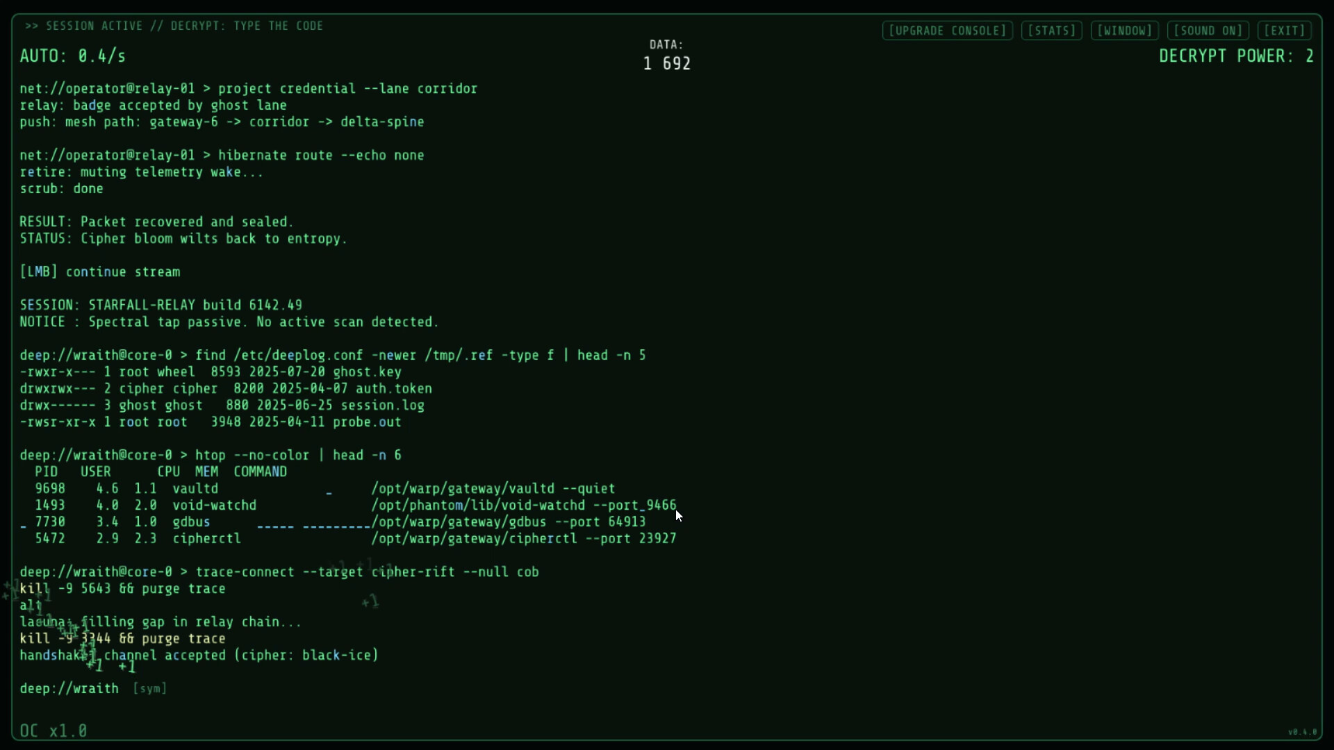 Hacker CLIcker screenshot