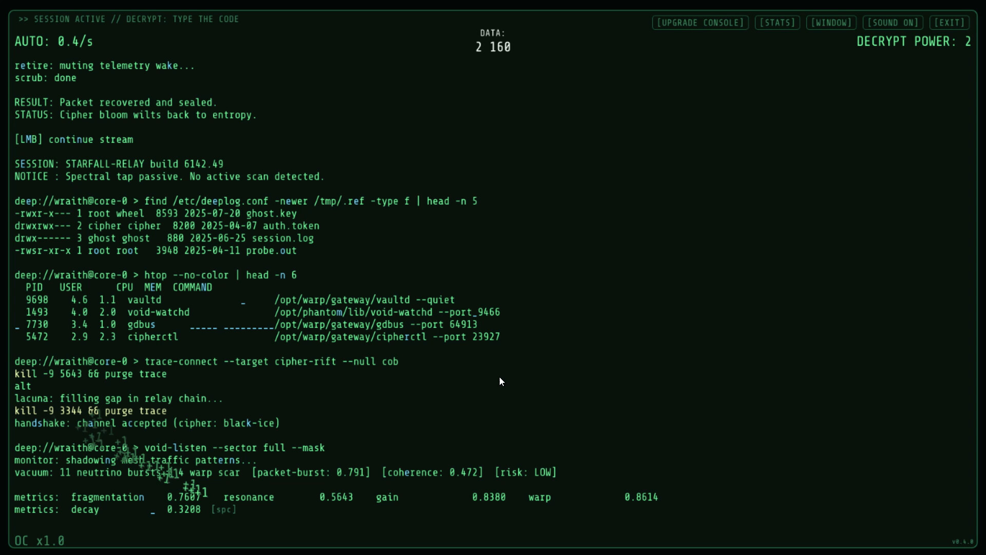 Hacker CLIcker screenshot