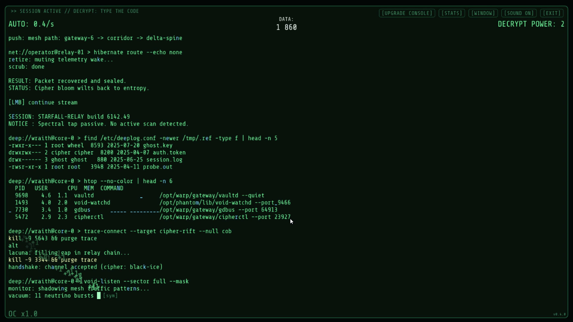 Hacker CLIcker screenshot