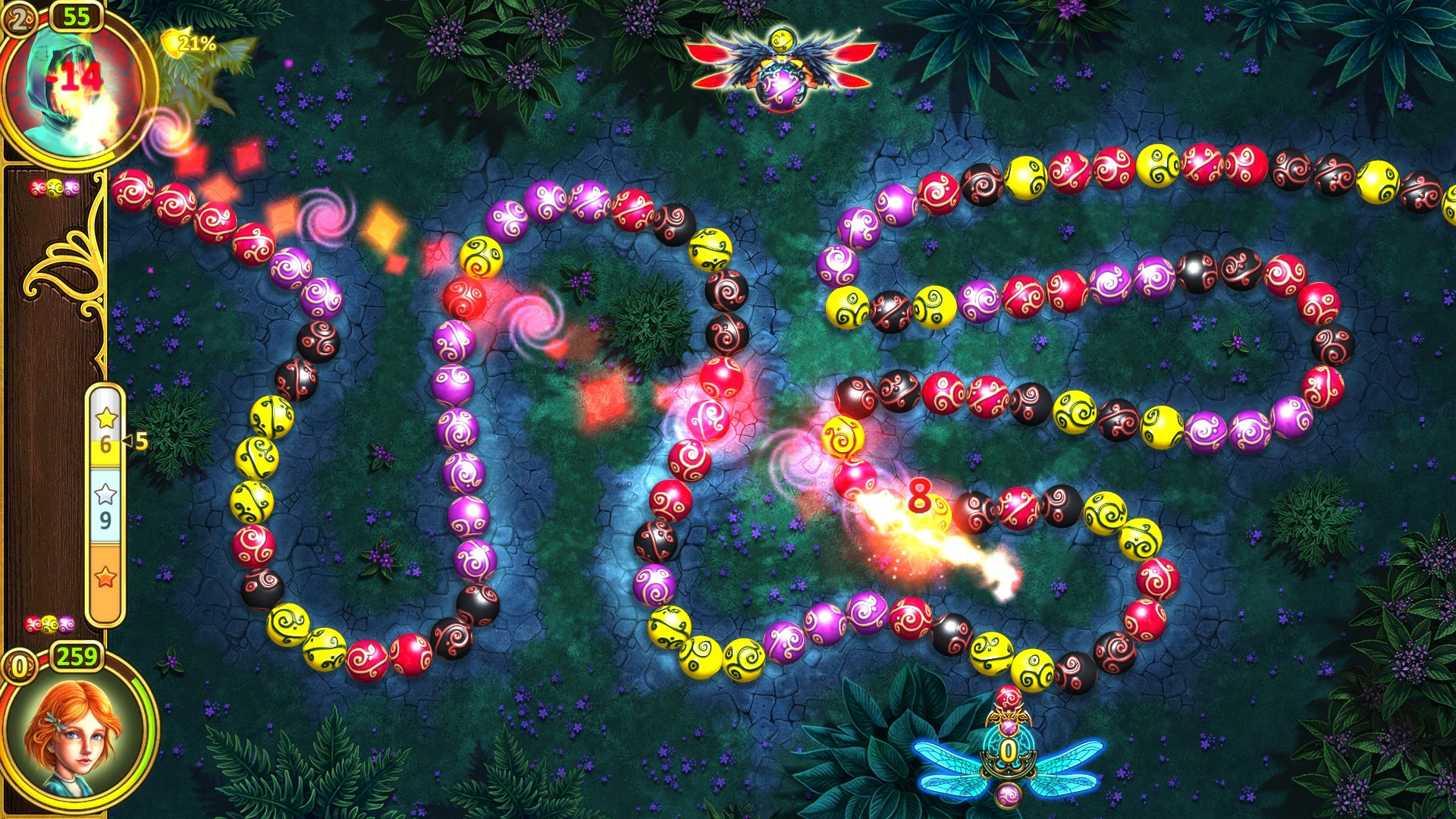 Marble Duel: Sphere-Matching Tactical Fantasy screenshot
