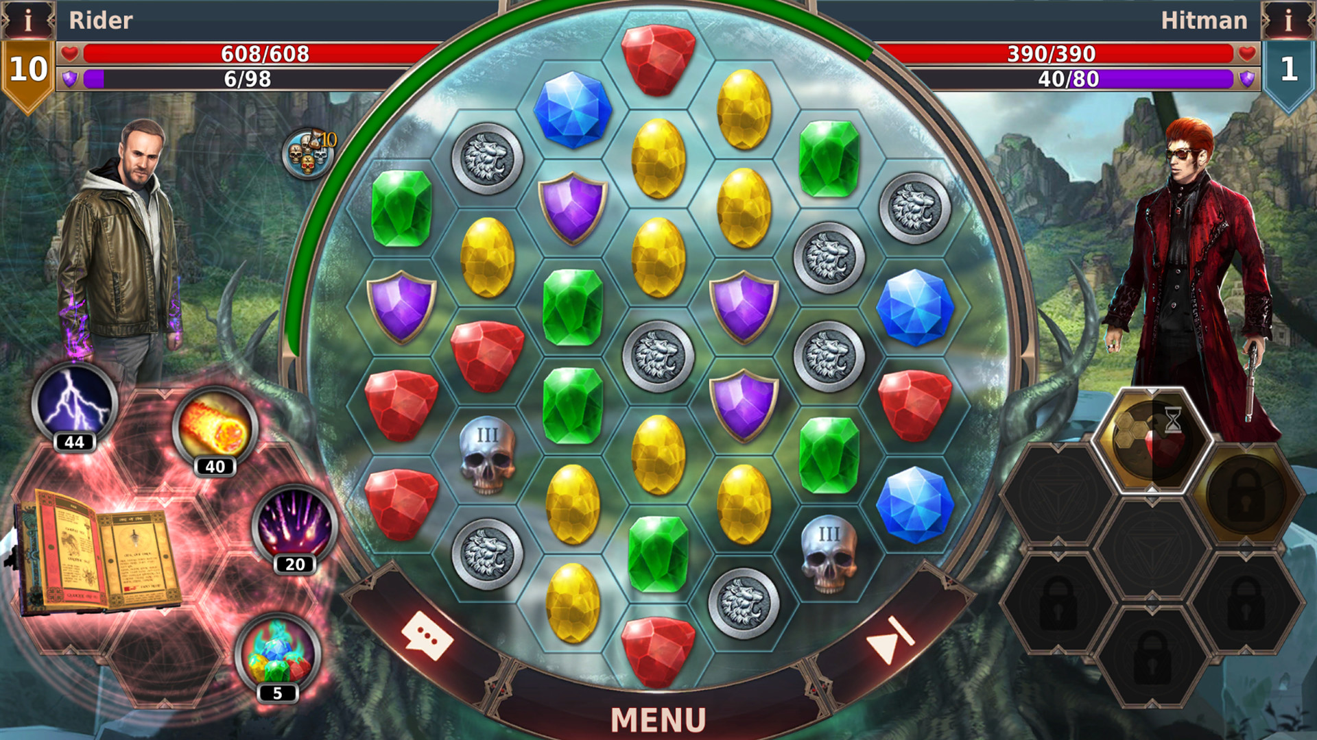 Gunspell 2 – Match 3 Puzzle RPG screenshot