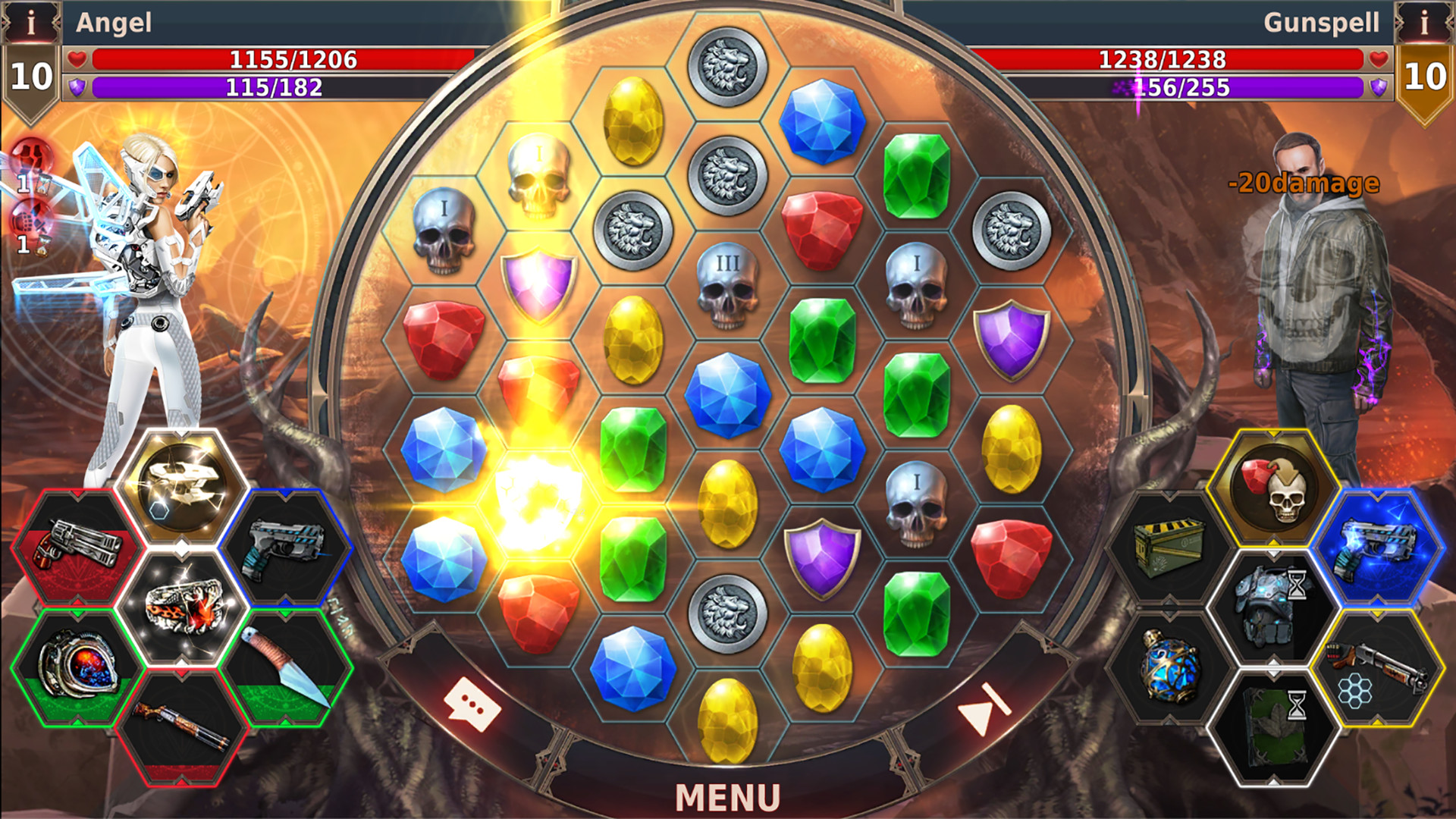 Gunspell 2 – Match 3 Puzzle RPG screenshot