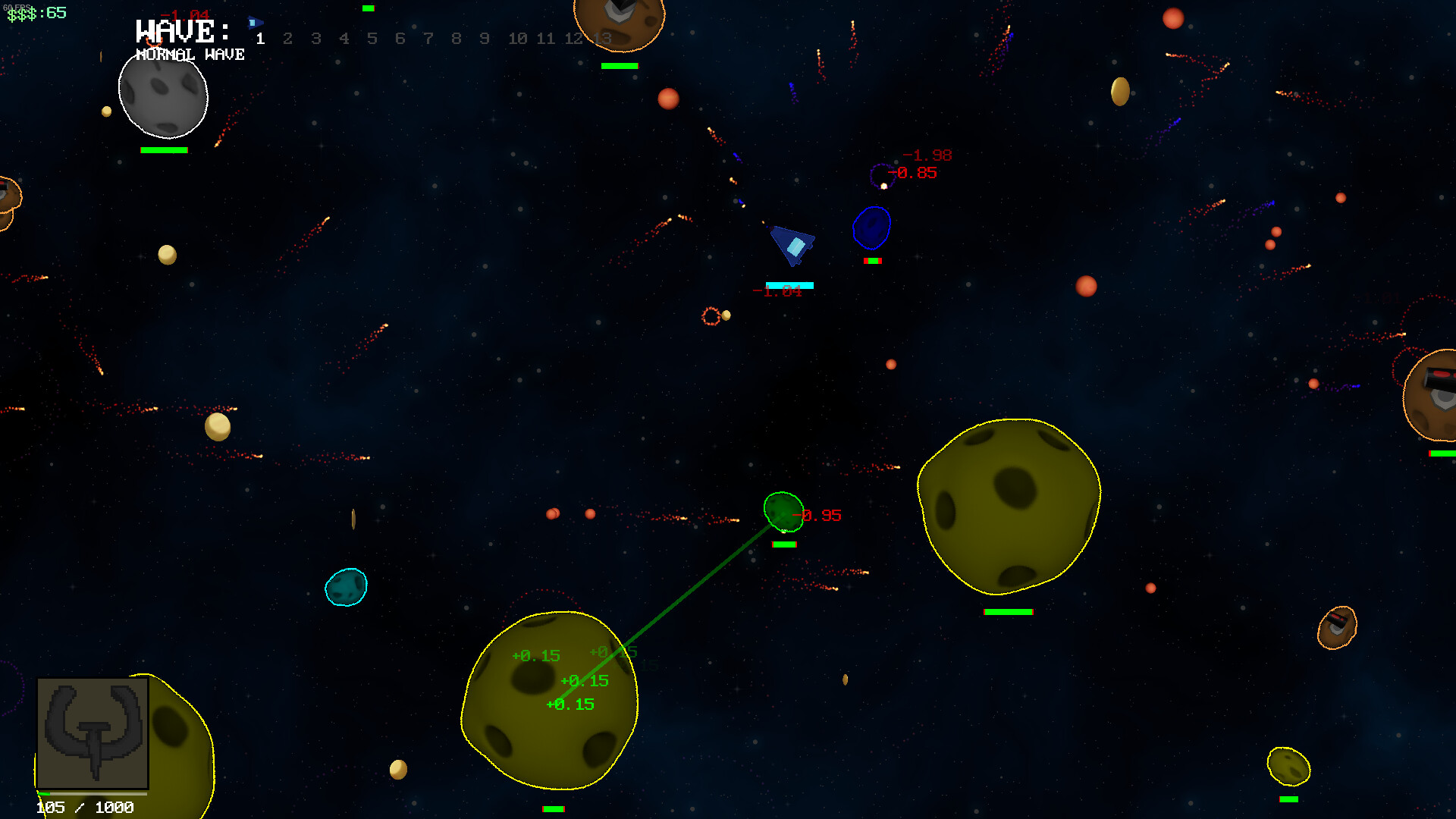 Asteroids ++ screenshot