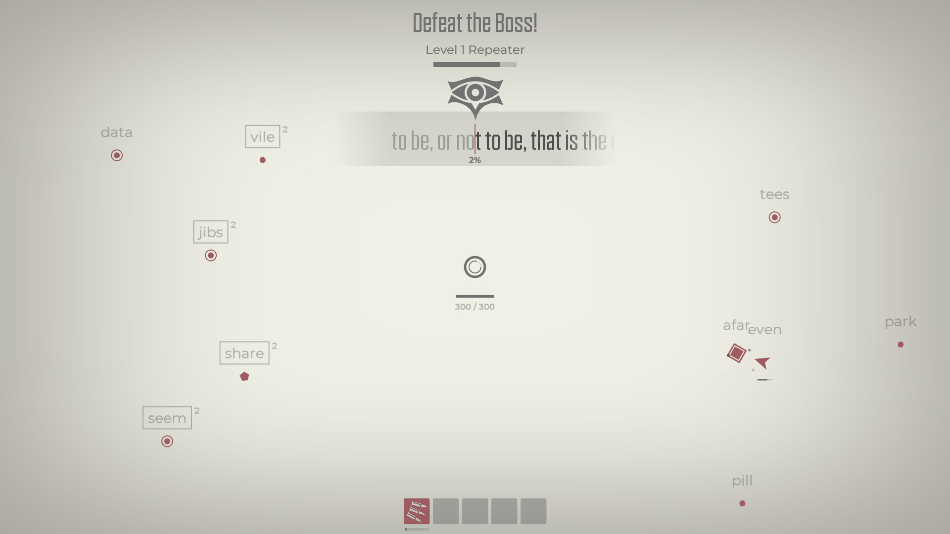 Glyphica: Typing Survival screenshot